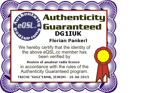 eQSL.cc Authenticity Guaranteed